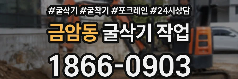 금암동 굴삭기 작업