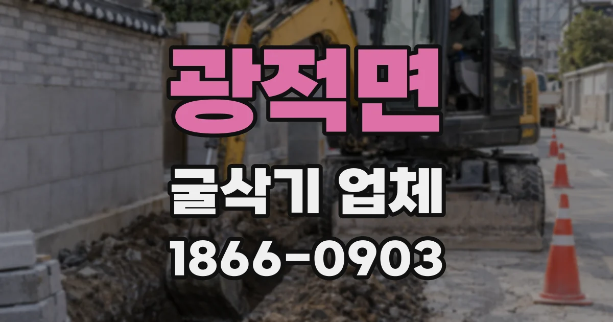 광적면 굴삭기 업체