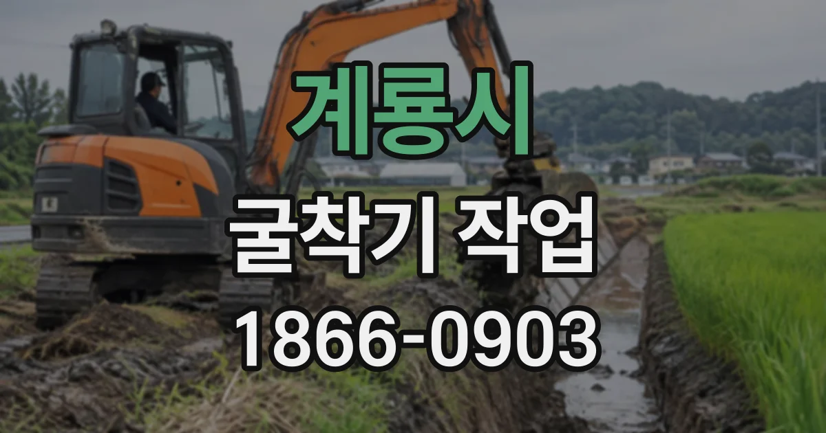 계룡시 굴착기작업