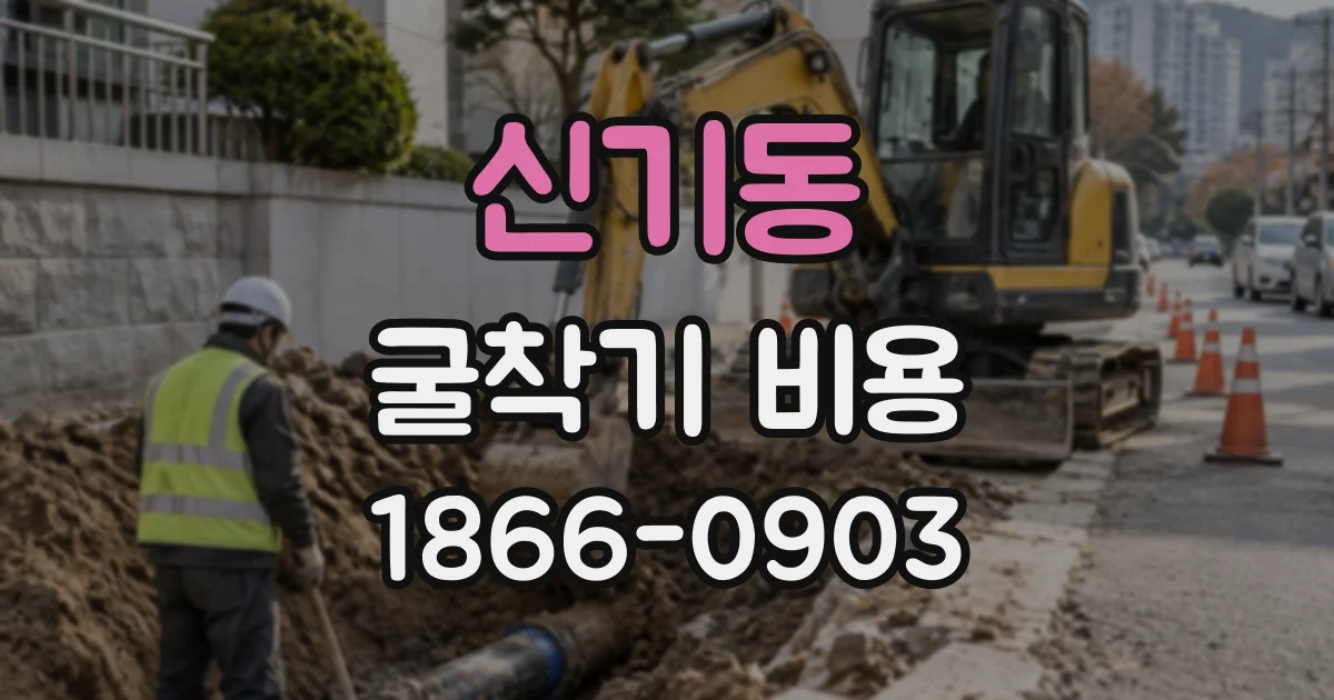 신기동 굴착기비용