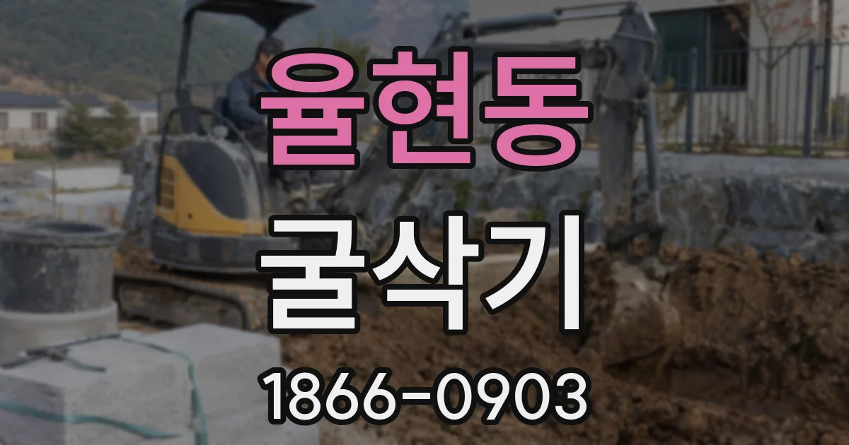 율현동 굴삭기
