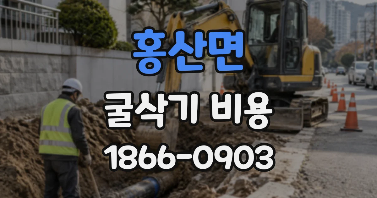홍산면 굴삭기비용