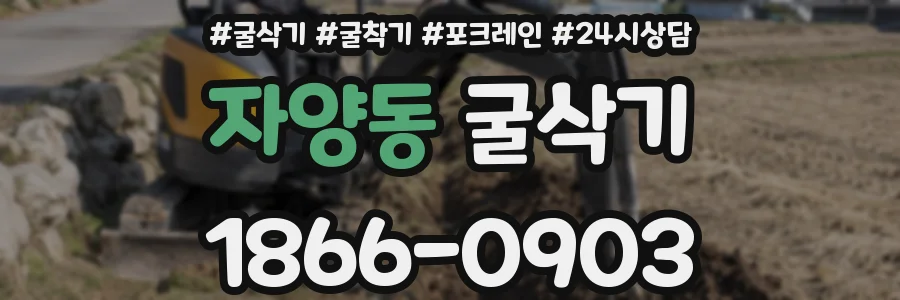 자양동 굴삭기