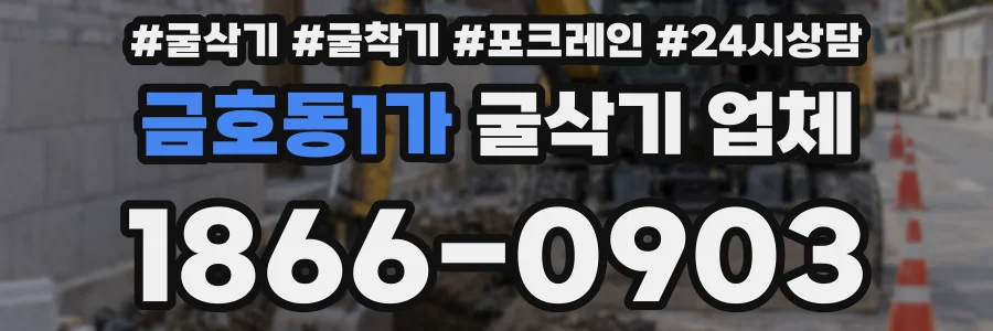 금호동1가 굴삭기 업체