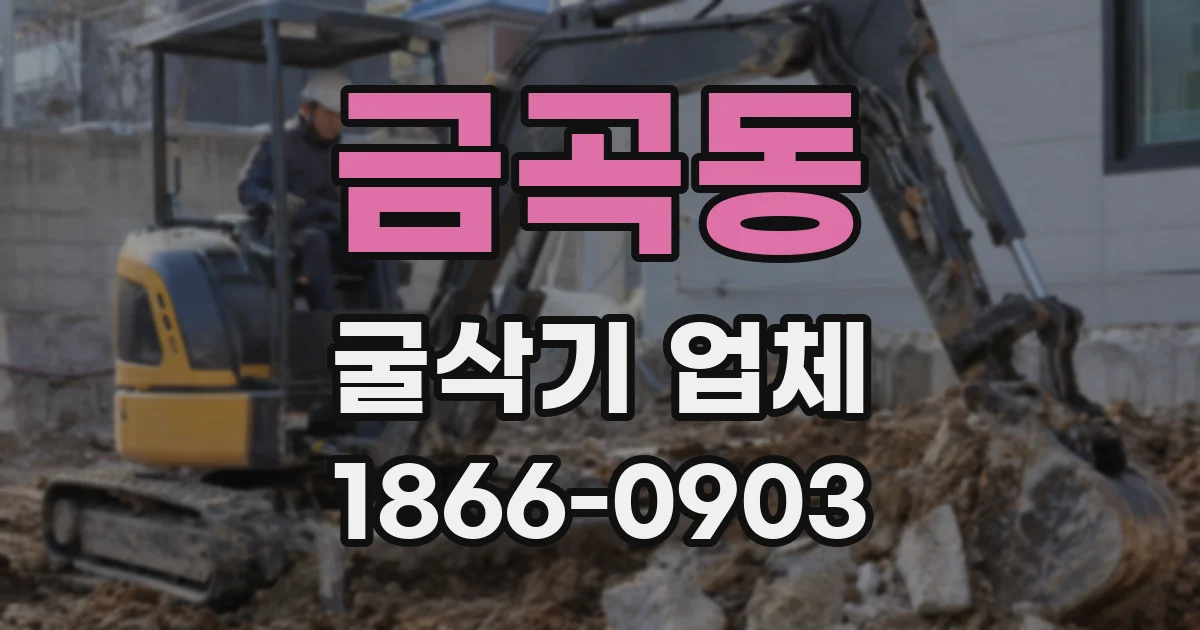금곡동 굴삭기 업체