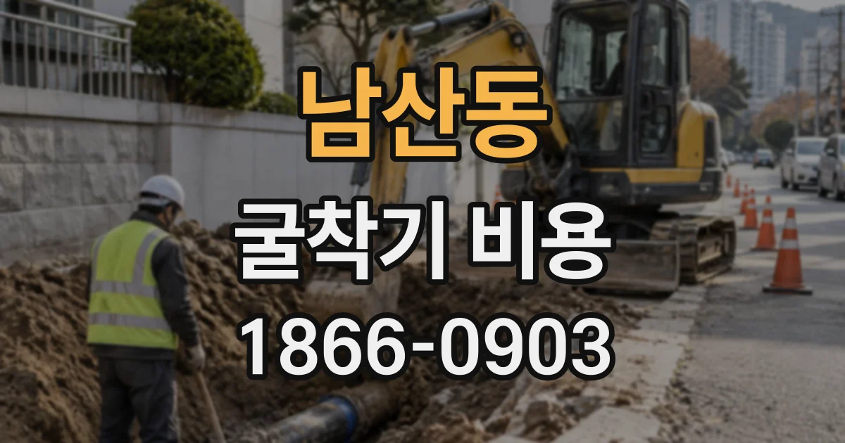 남산동 굴착기비용