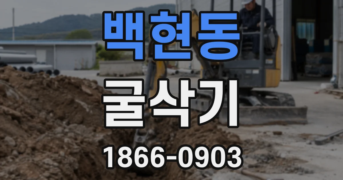 백현동 굴삭기