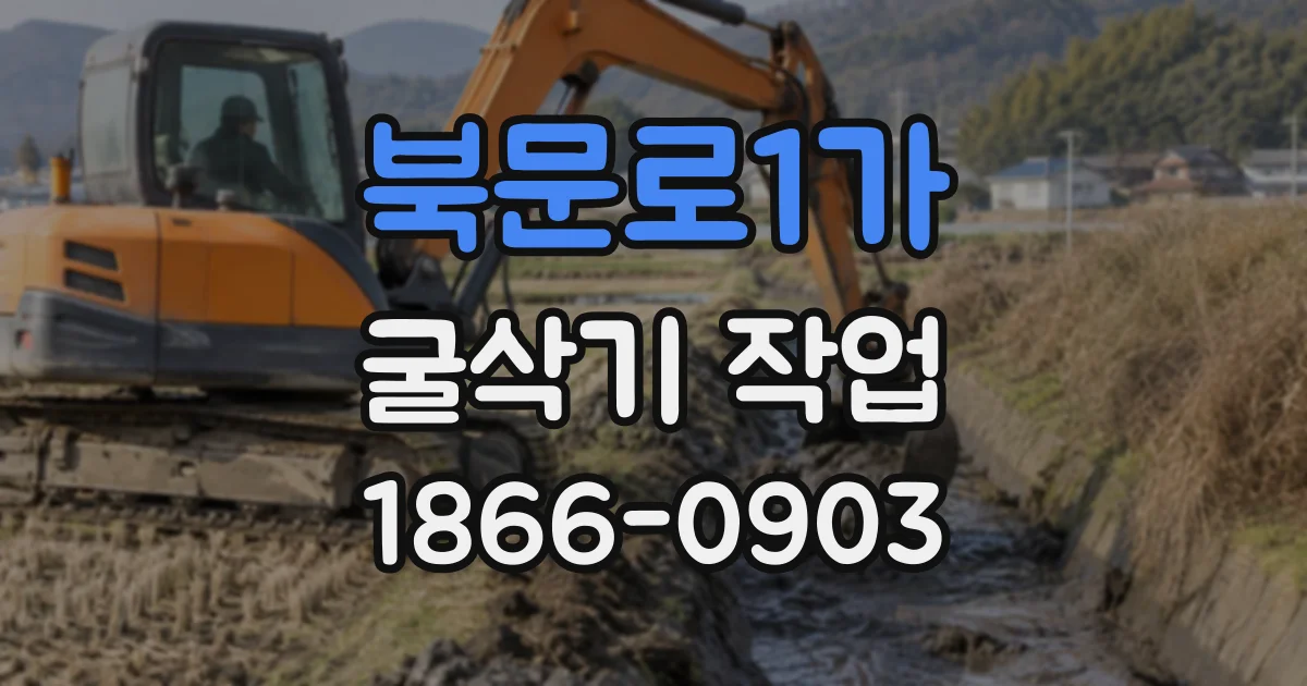 북문로1가 굴삭기작업