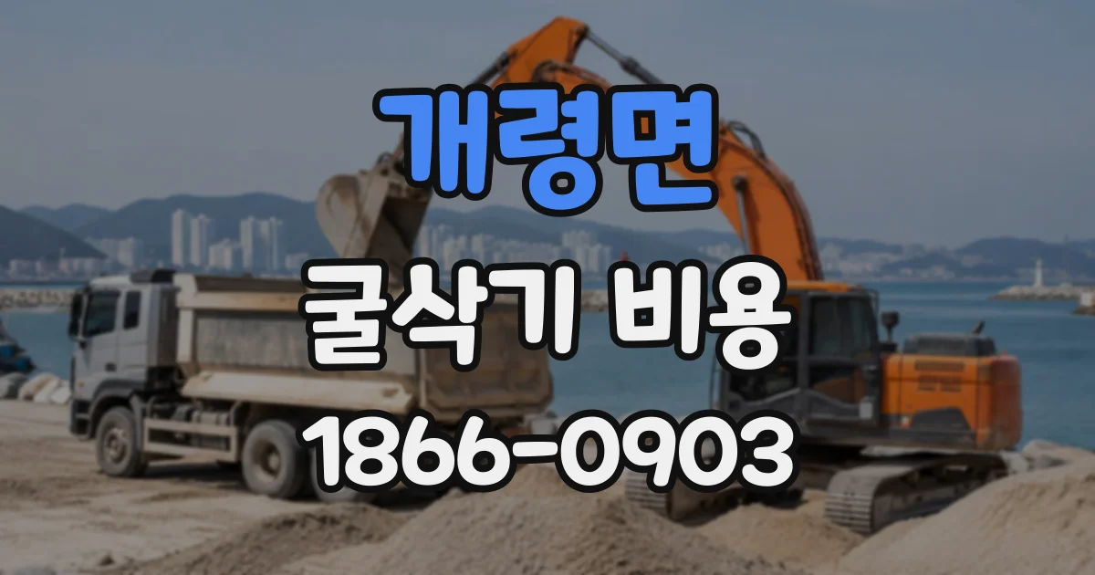 개령면 굴삭기비용
