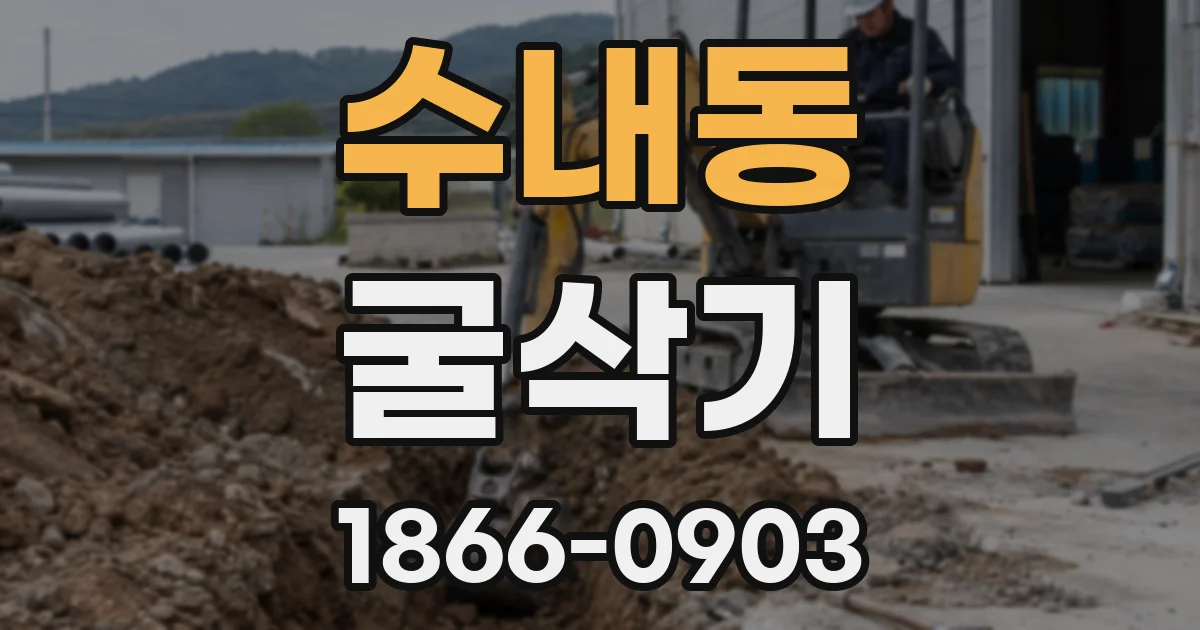 수내동 굴삭기