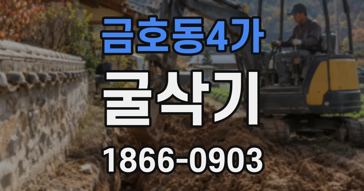 금호동4가 굴삭기