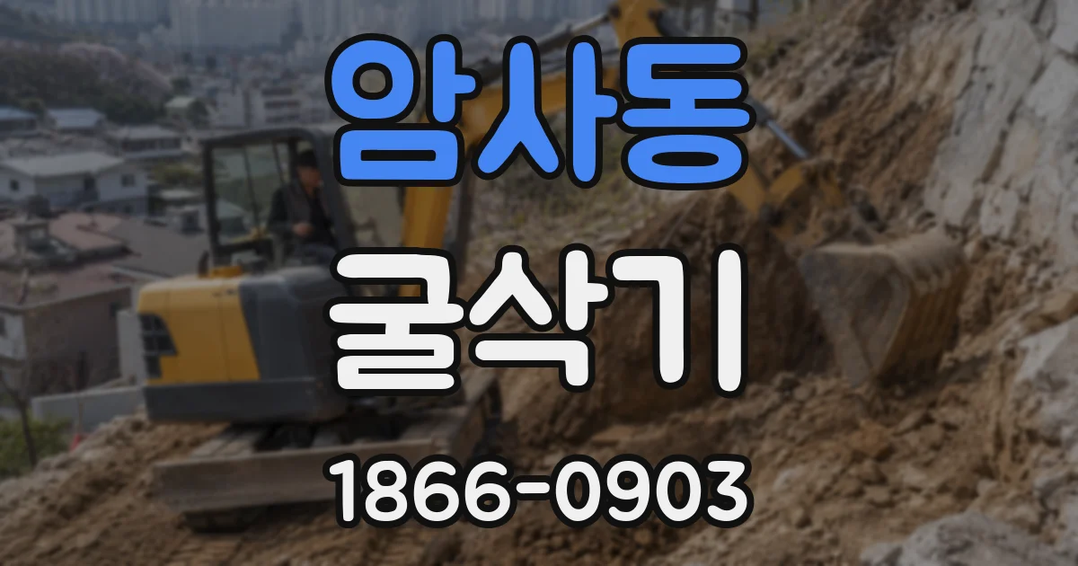 암사동 굴삭기