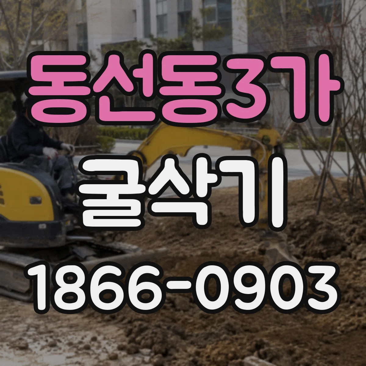 동선동3가 굴삭기