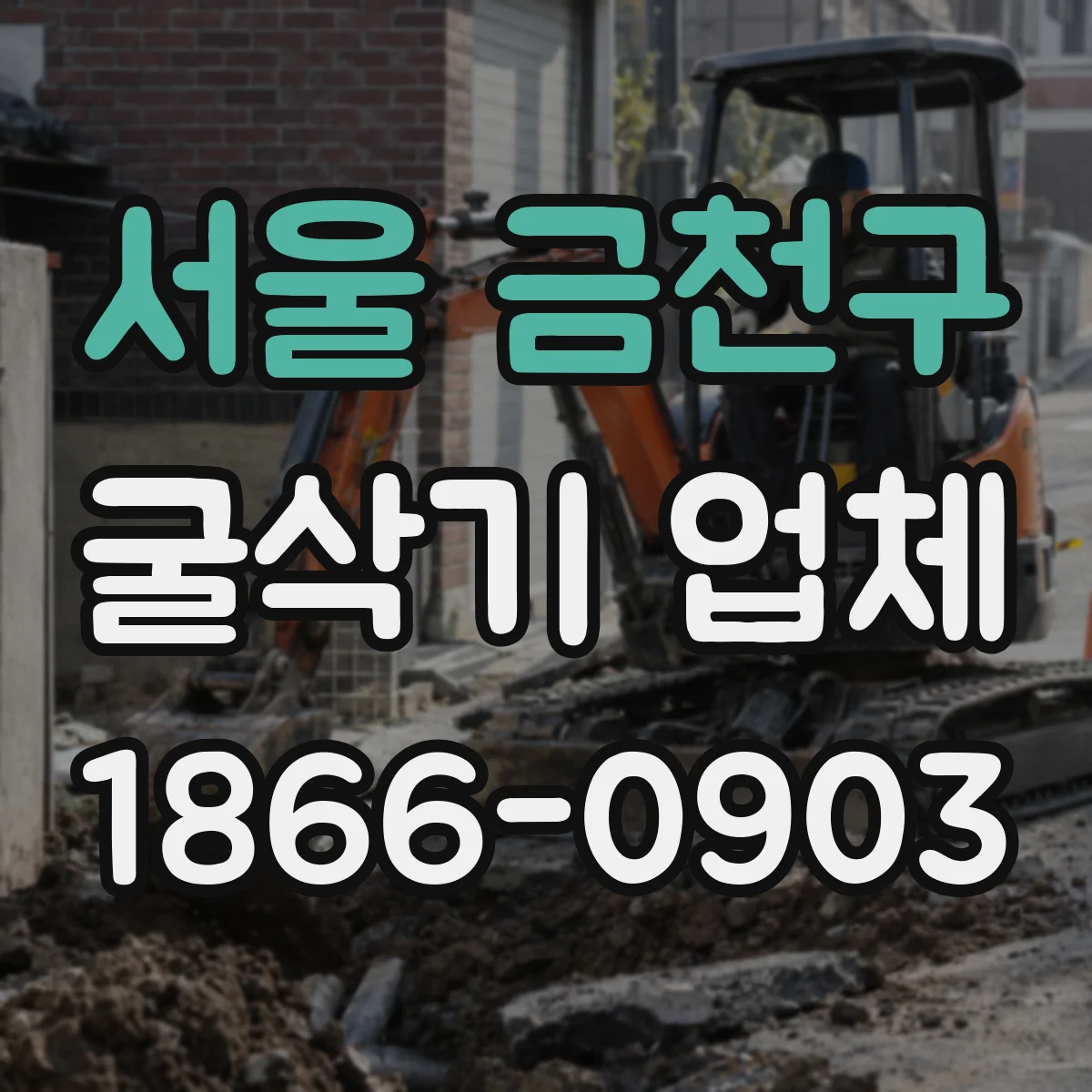 서울 금천구 굴삭기 업체