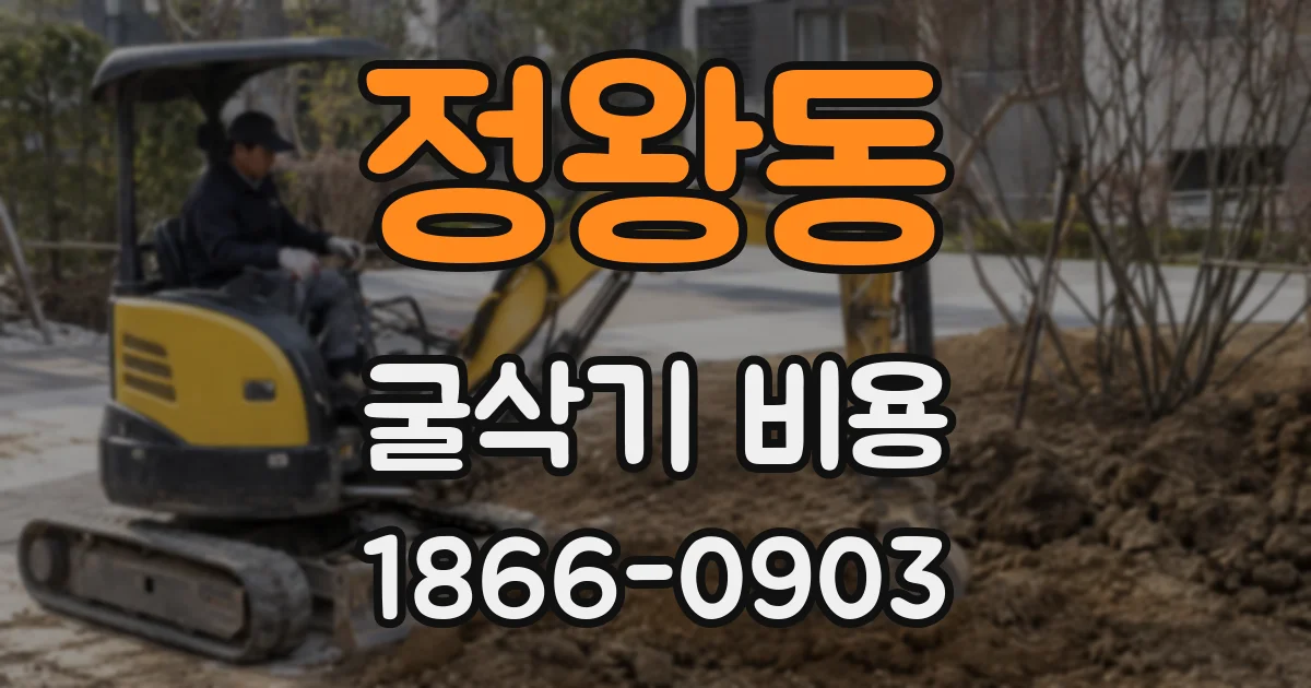 정왕동 굴삭기 비용