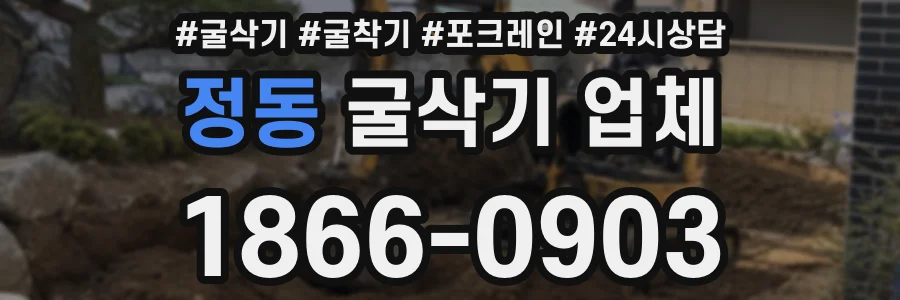 정동 굴삭기 업체