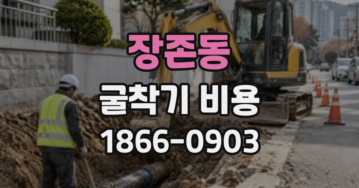장존동 굴착기비용