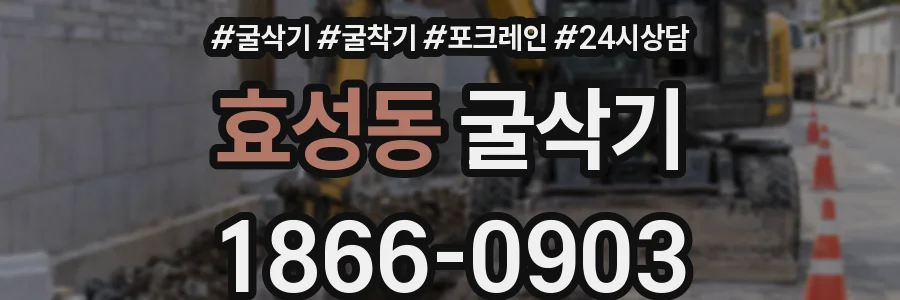 효성동 굴삭기