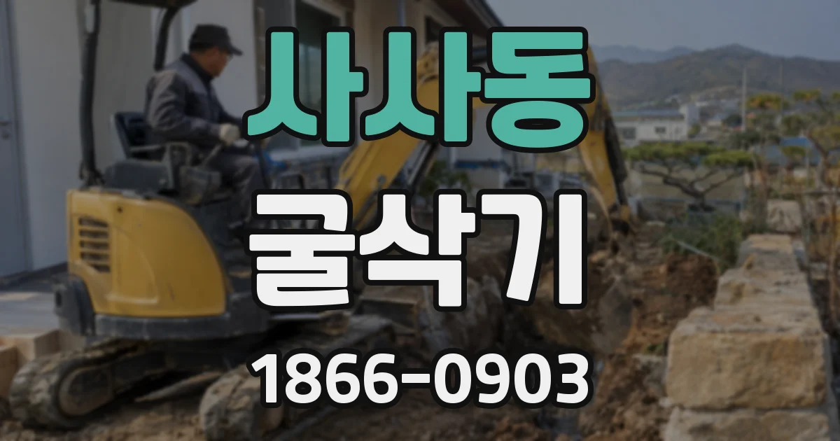 사사동 굴삭기