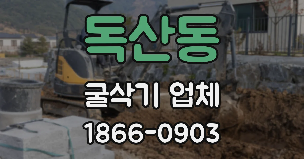 독산동 굴삭기 업체