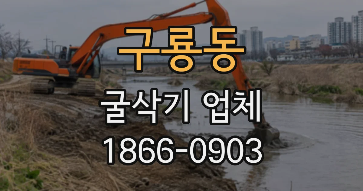 구룡동 굴삭기업체