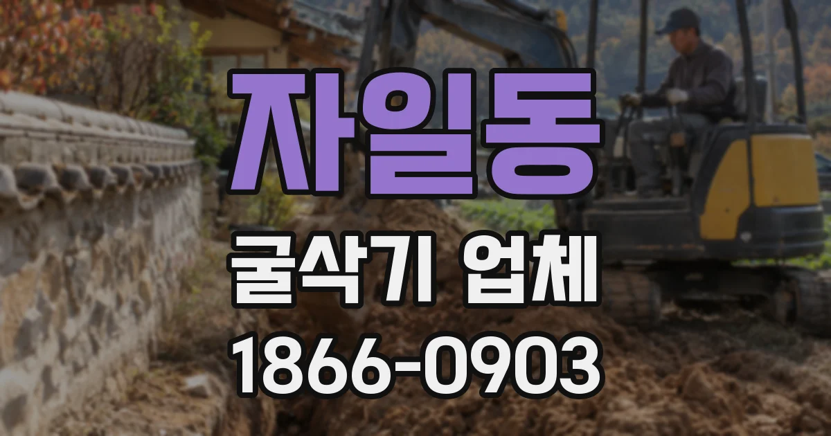 자일동 굴삭기 업체