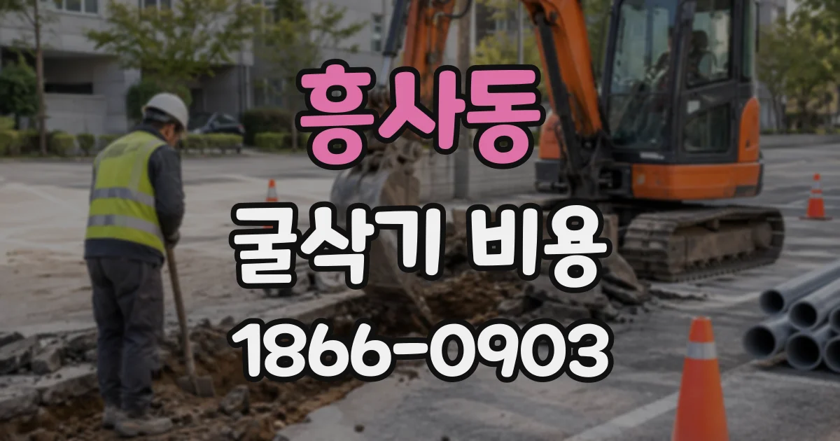 흥사동 굴삭기비용