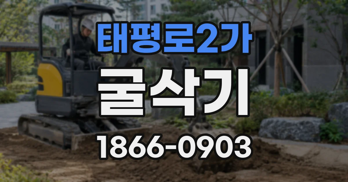 태평로2가 굴삭기