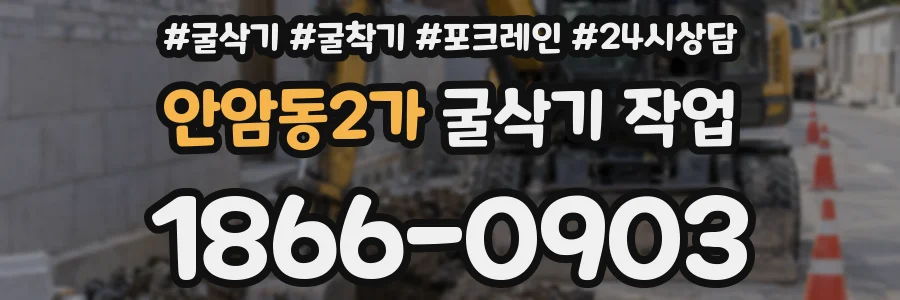 안암동2가 굴삭기 작업