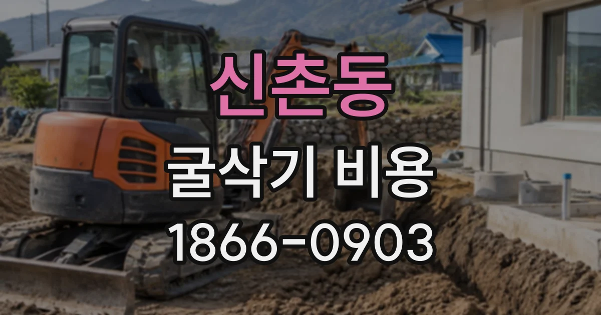 신촌동 굴삭기비용