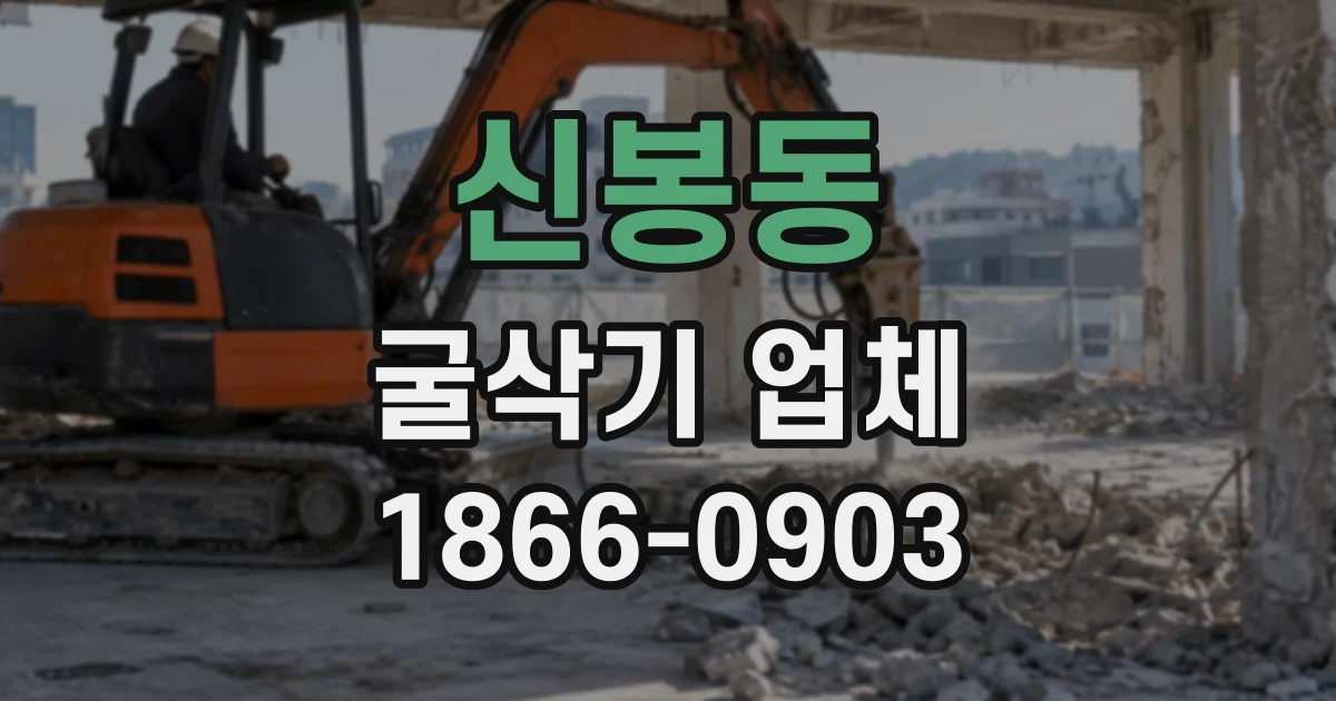 신봉동 굴삭기업체