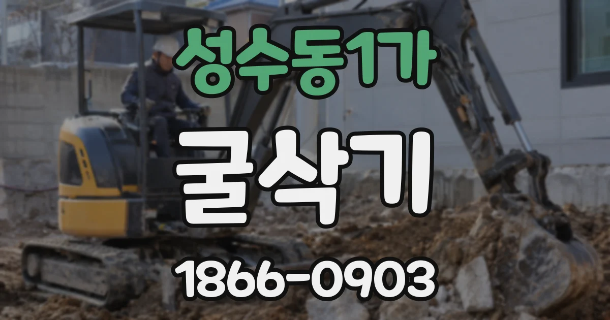 성수동1가 굴삭기