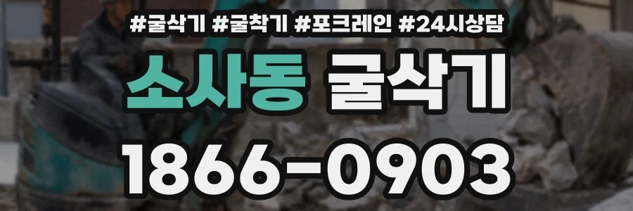 소사동 굴삭기
