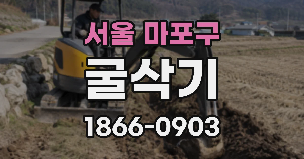 서울 마포구 굴삭기
