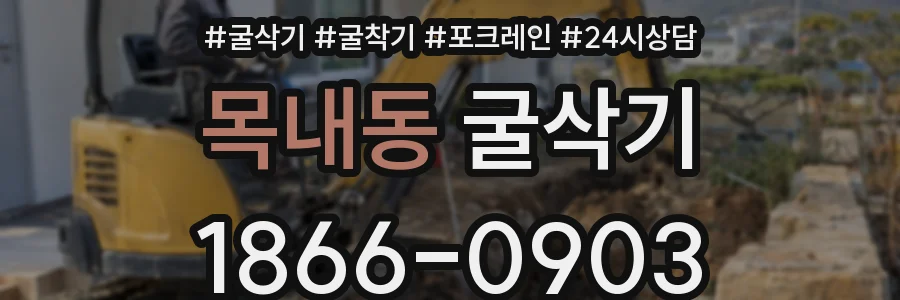 목내동 굴삭기