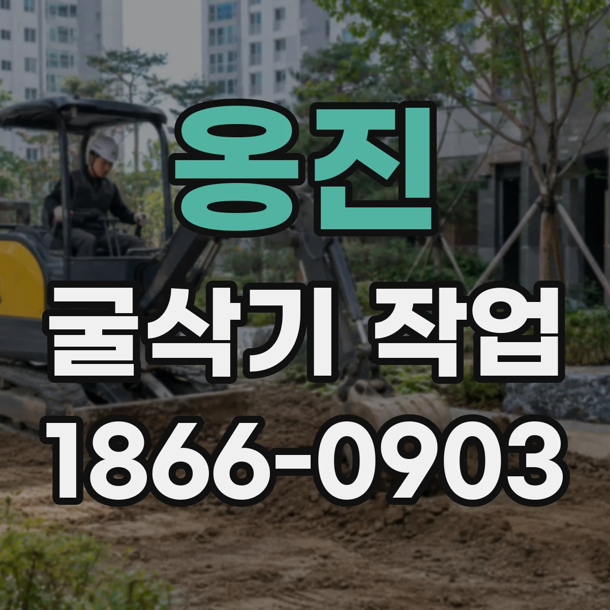 옹진 굴삭기 작업