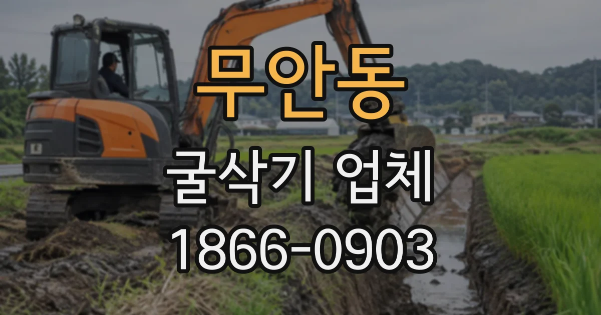 무안동 굴삭기업체