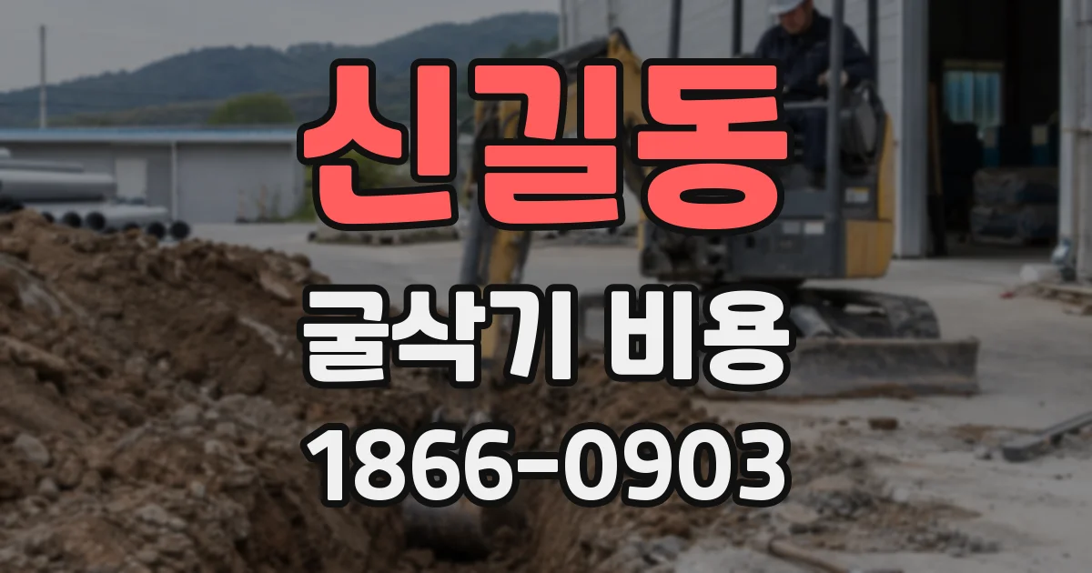 신길동 굴삭기 비용