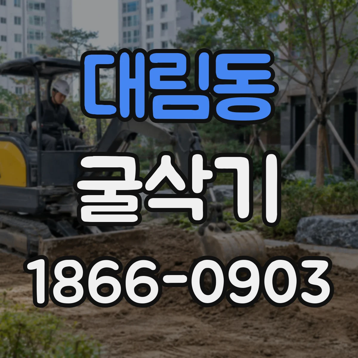 대림동 굴삭기