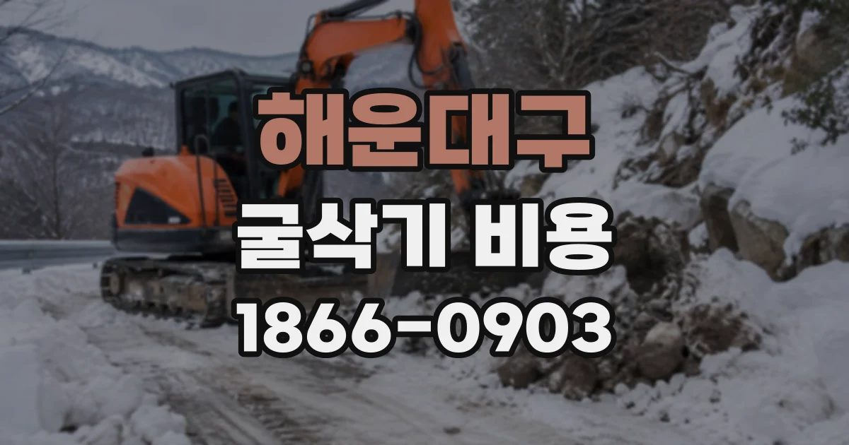 해운대구 굴삭기비용