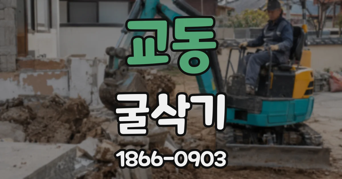교동 굴삭기