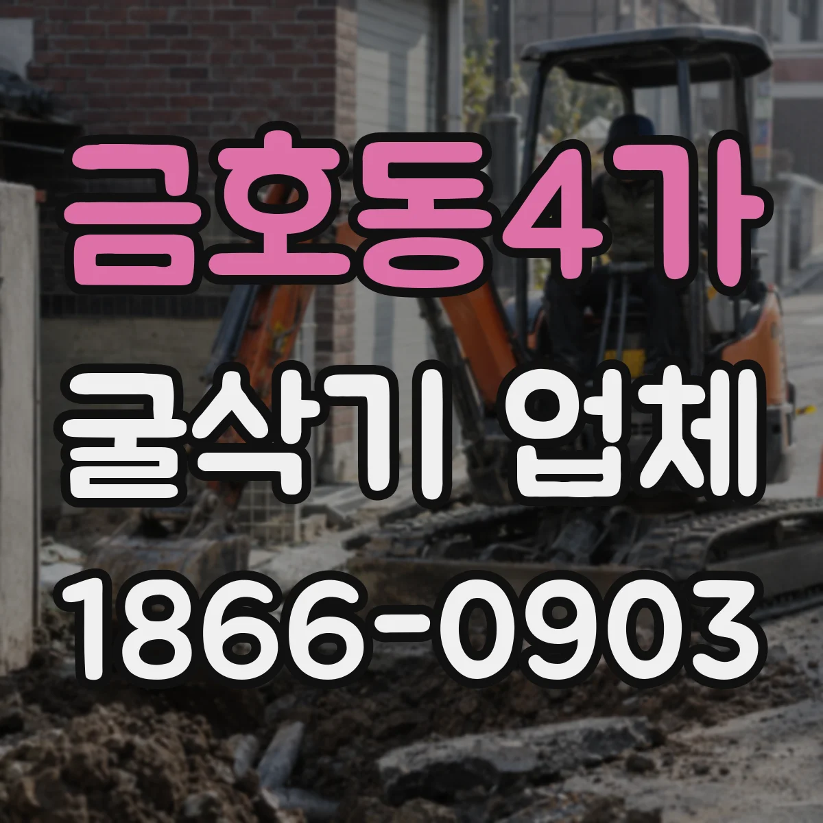 금호동4가 굴삭기 업체