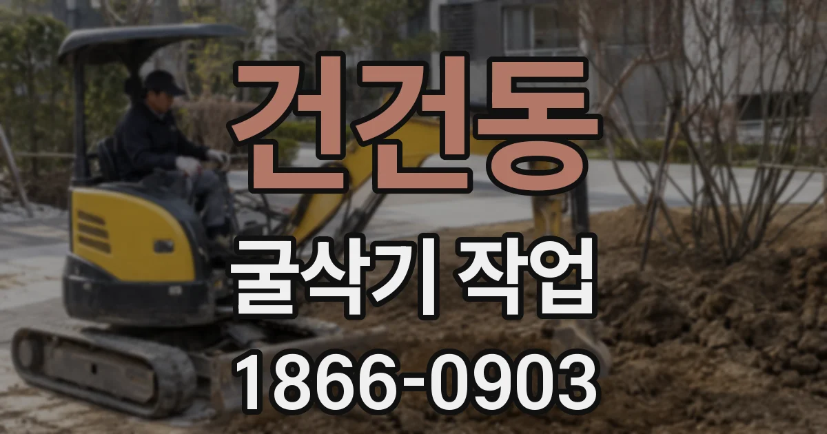 건건동 굴삭기 작업