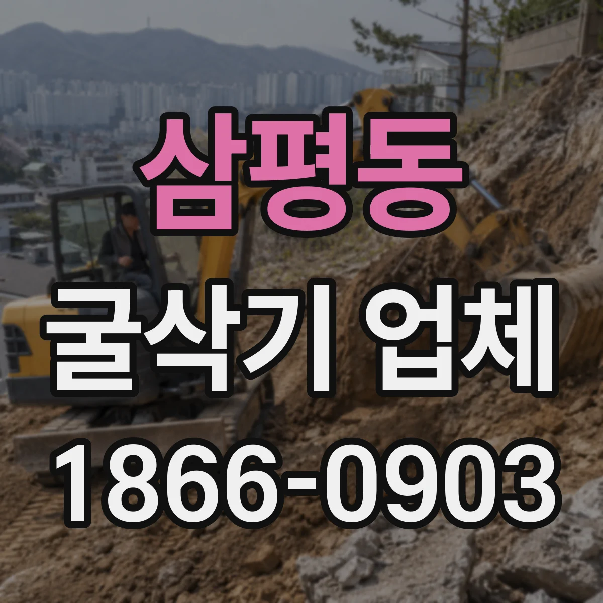 삼평동 굴삭기 업체