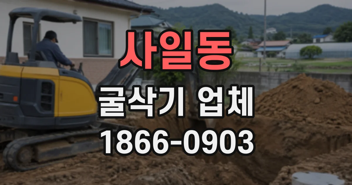 사일동 굴삭기업체