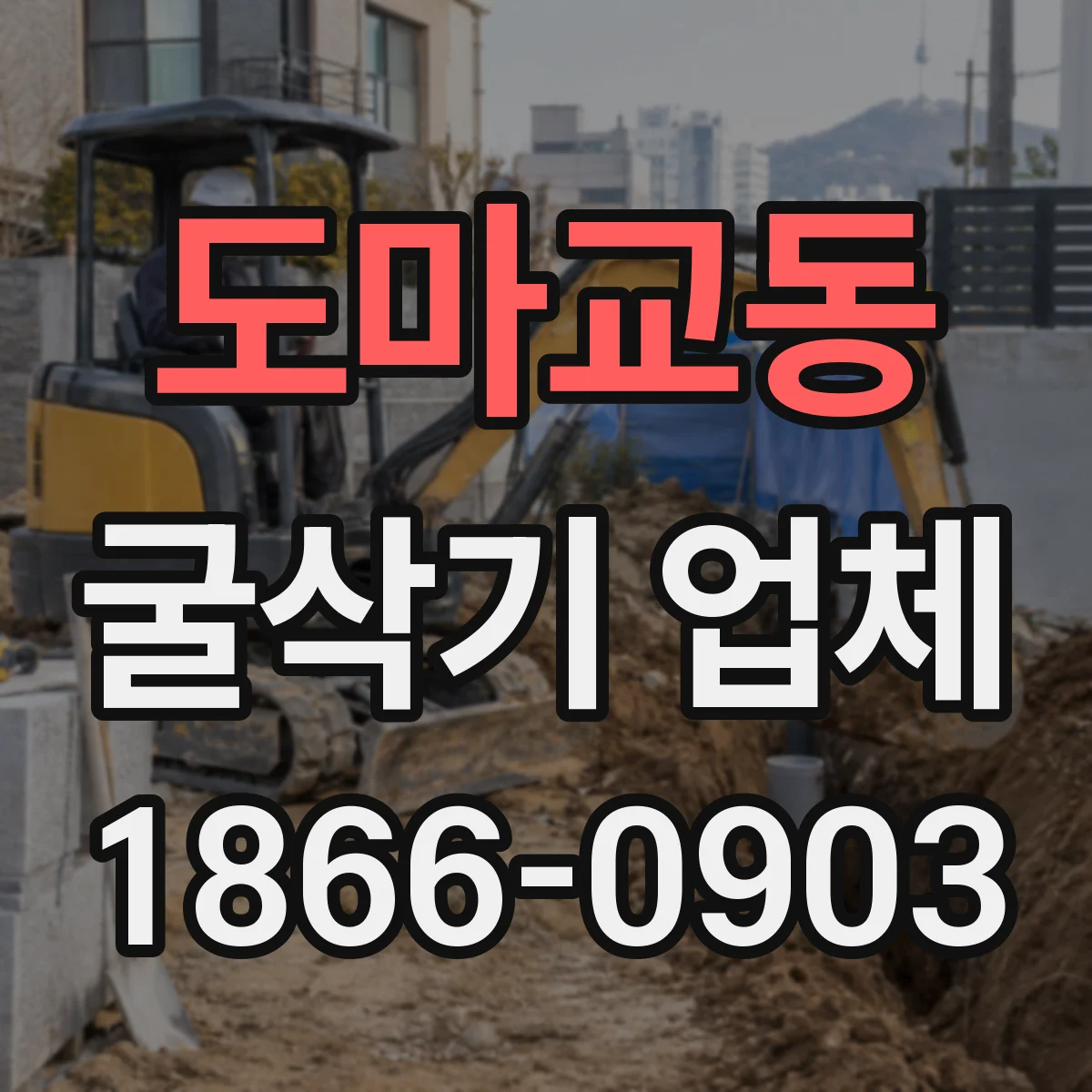 도마교동 굴삭기 업체
