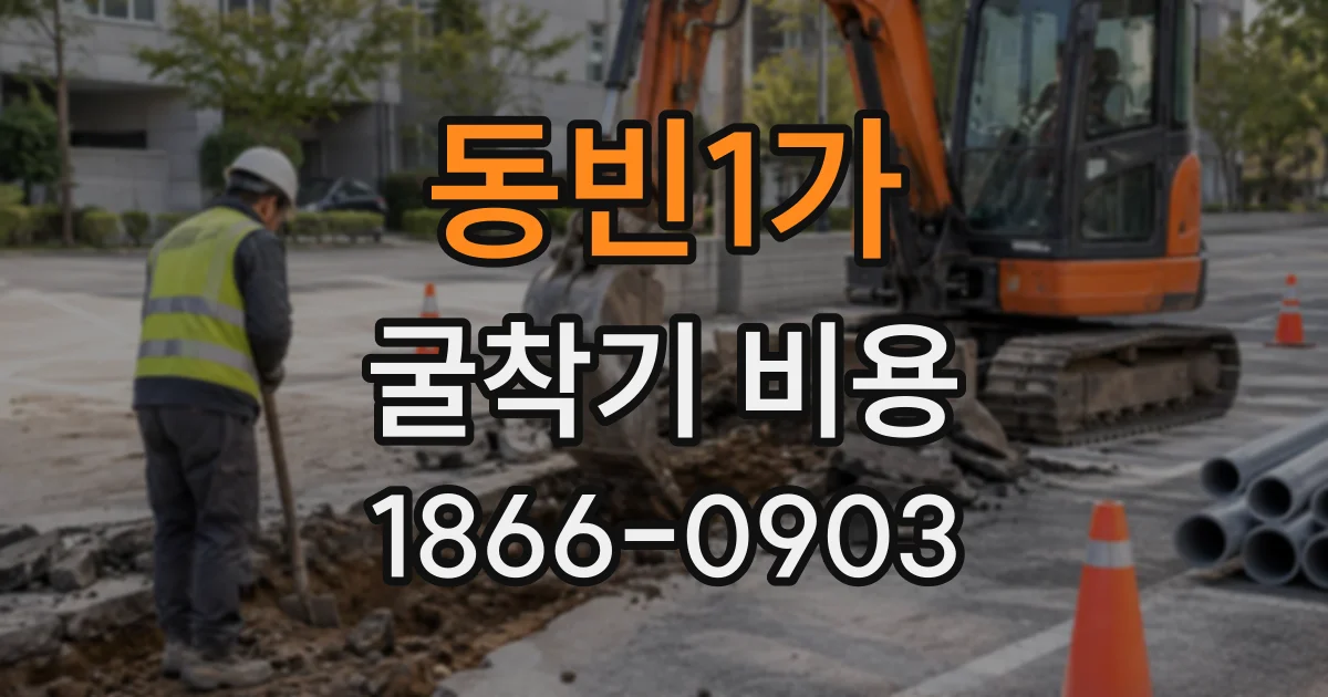 동빈1가 굴착기비용