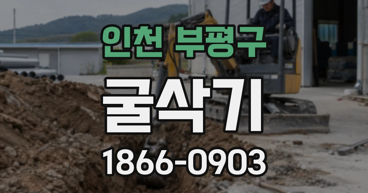 인천 부평구 굴삭기