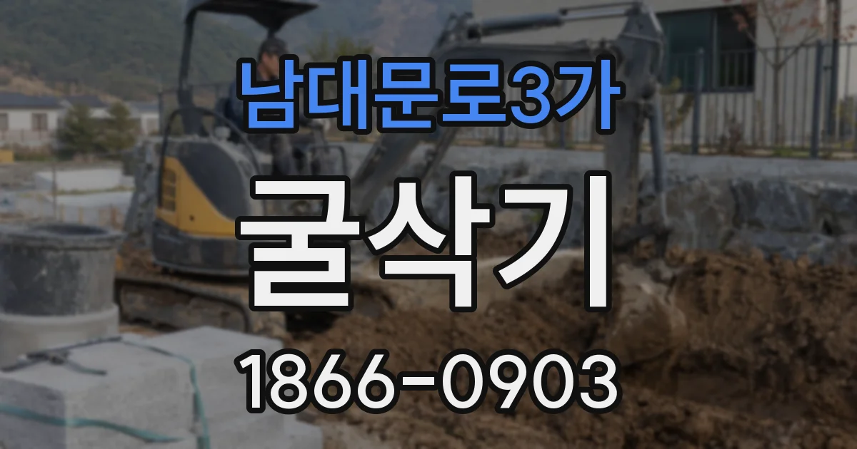 남대문로3가 굴삭기