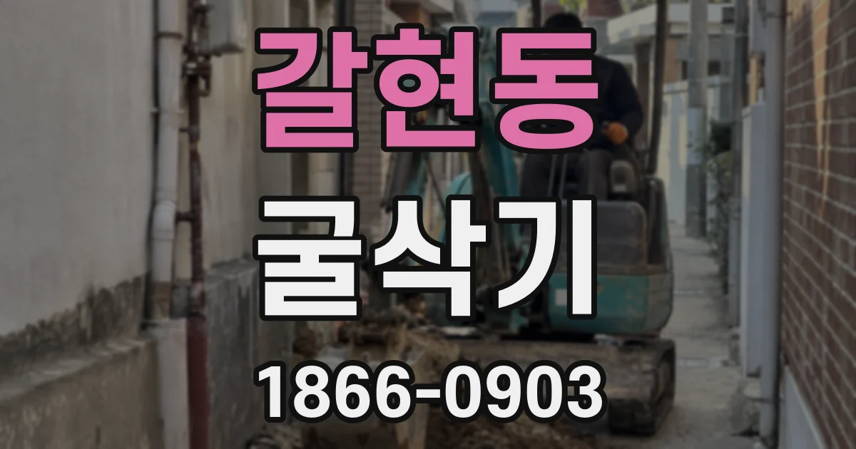 갈현동 굴삭기